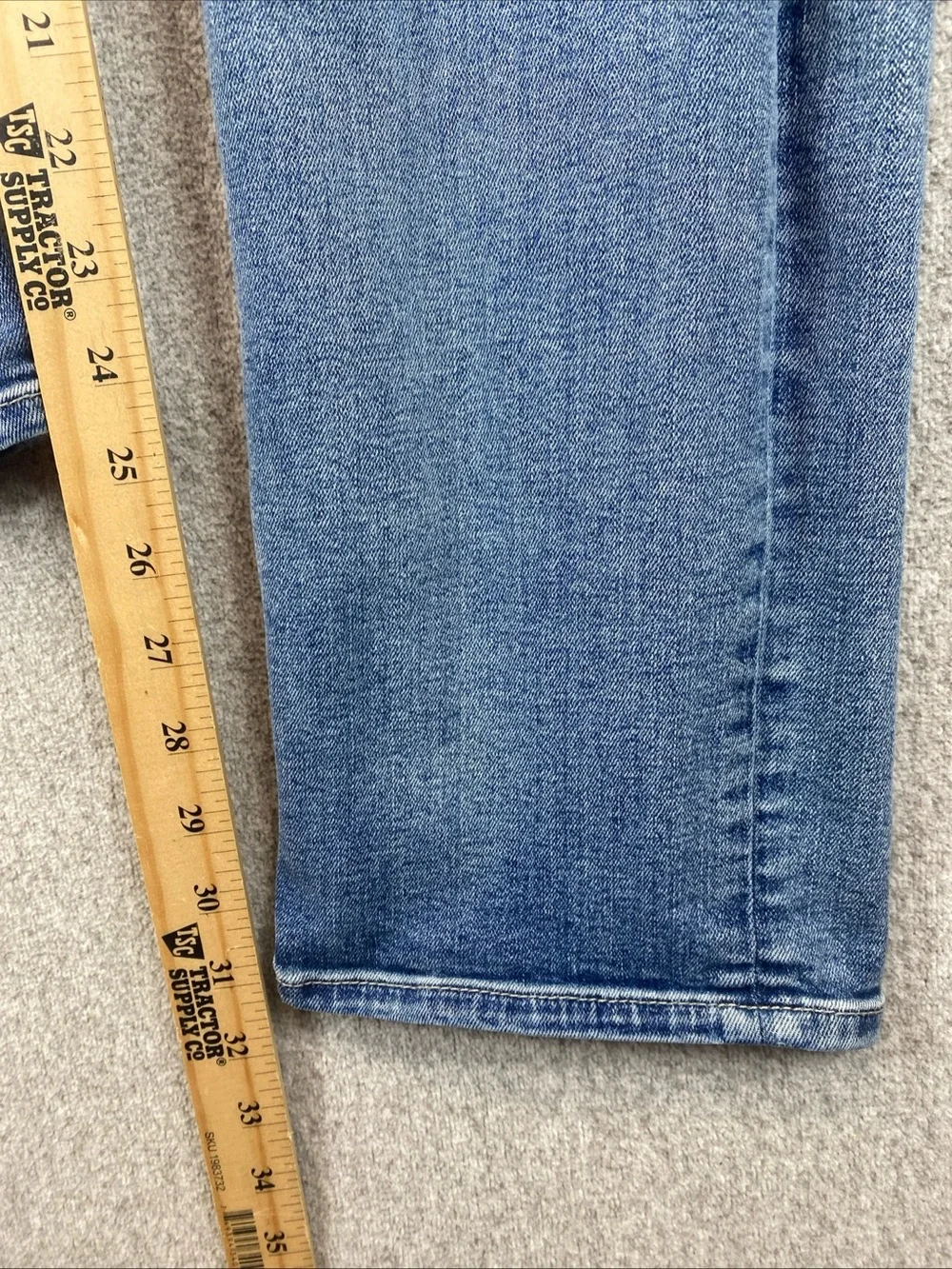 7 For All Mankind Slimmy Jeans Mens 33 Stretchy Mid Rise Denim Basics Slim Fit